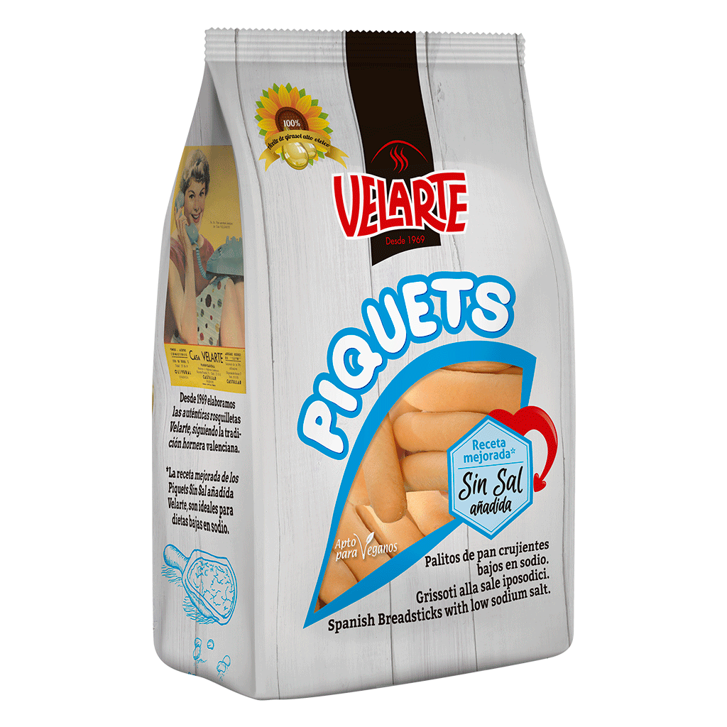 Picos de pan bajos en sal