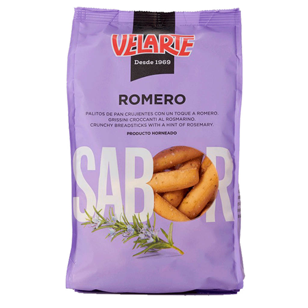 Palitos cortos de pan sabor romero