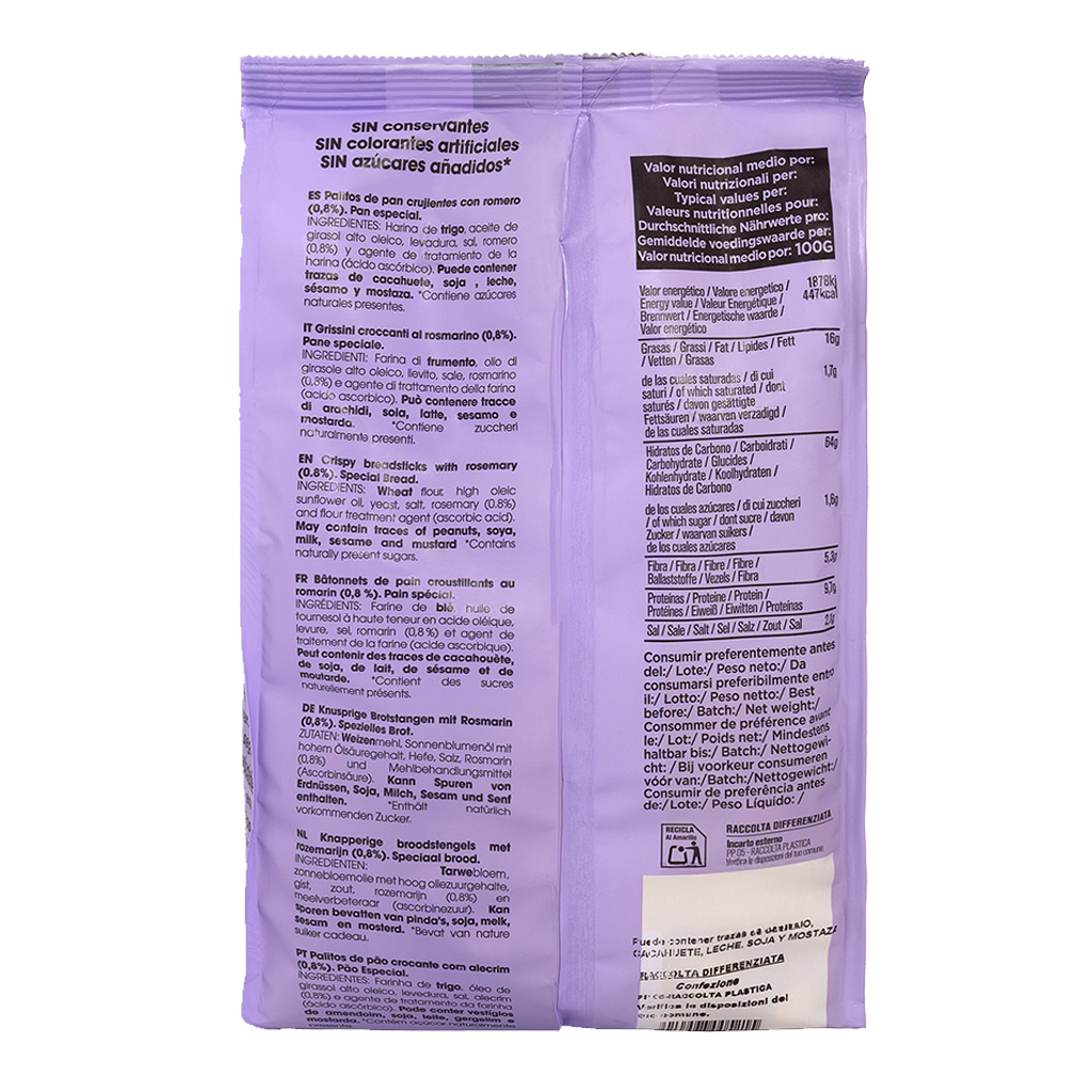 Palitos cortos de pan sabor romero - Imagen 2