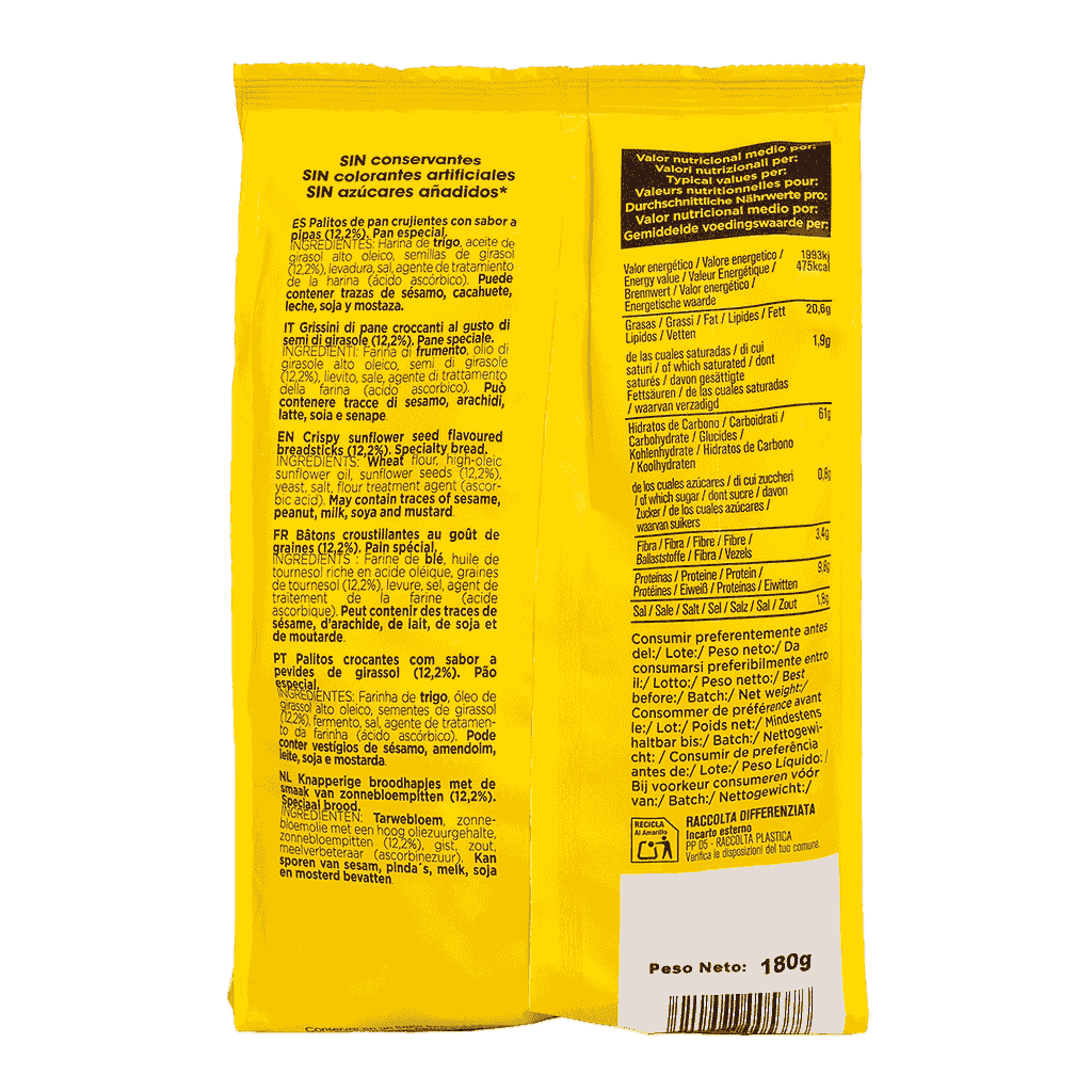 Palitos cortos de pan sabor pipas - Imagen 2