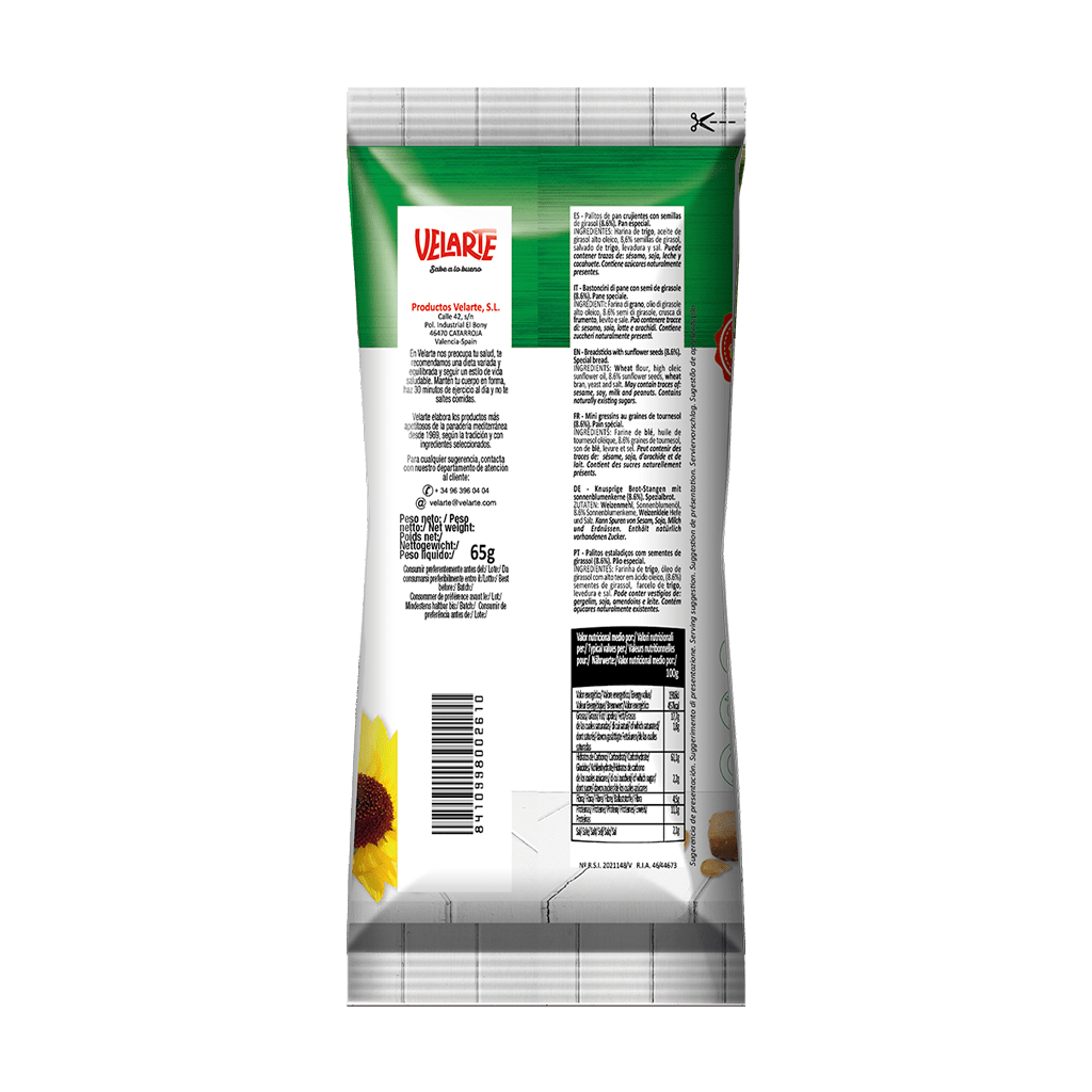 Palitos de pan con pipas - Imagen 2